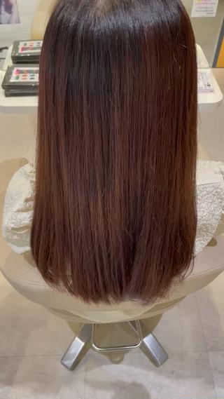 セミロング 髪質改善・縮毛矯正 濱　泰賀のヘアスタイル