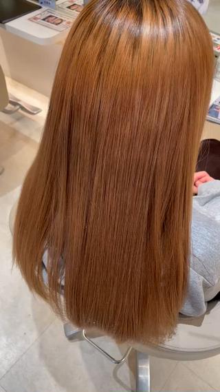 ロング 髪質改善・縮毛矯正 濱　泰賀のヘアスタイル