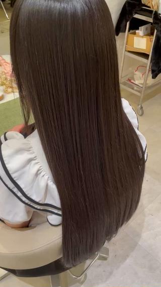 ロング 髪質改善・縮毛矯正 濱　泰賀のヘアスタイル
