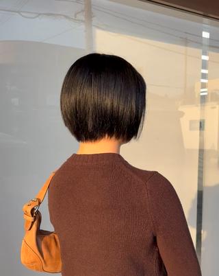 ショート カラー 庄司 茉唯のヘアスタイル