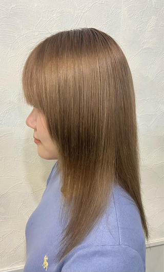 セミロング カラー 【縮毛矯正＆カラー】 RAN.のヘアスタイル