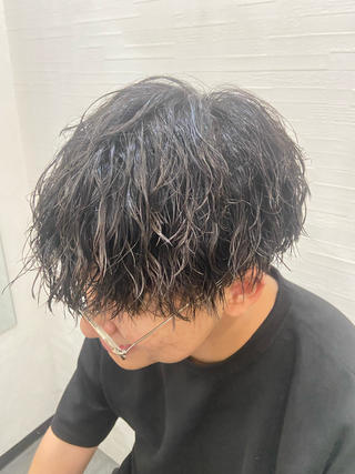 パーマ メンズ 【縮毛矯正＆カラー】 RAN.のヘアスタイル