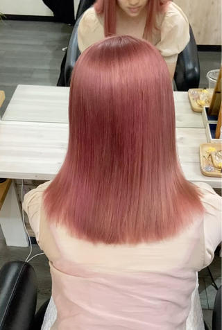 セミロング カラー 【縮毛矯正＆カラー】 RAN.のヘアスタイル