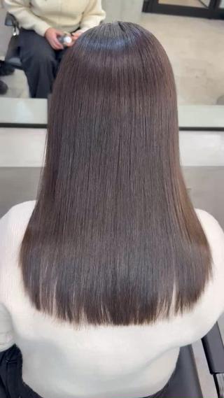 セミロング カラーモデル募集 ✨🤍モモハ🤍✨のヘアスタイル