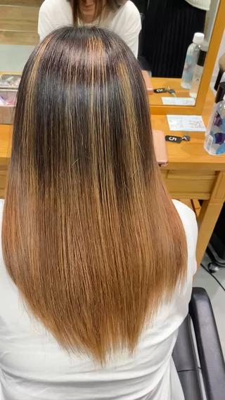 ロング カラーモデル募集 ✨🤍モモハ🤍✨のヘアスタイル