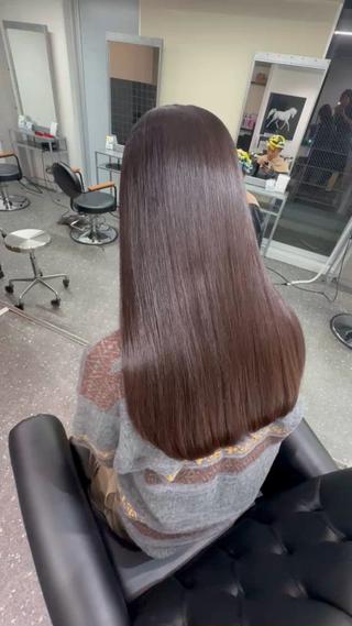 ロング パーマ 髪質改善⭐️縮毛矯正 中野⭐️Rinaのヘアスタイル