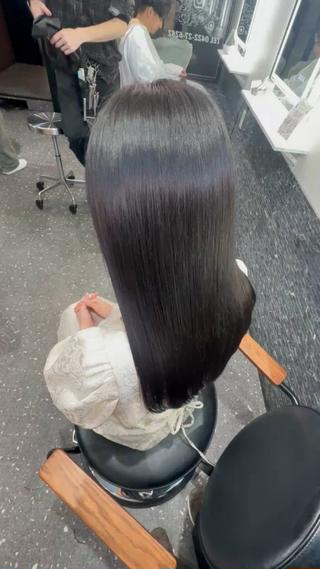 ロング パーマ 髪質改善⭐️縮毛矯正 中野⭐️Rinaのヘアスタイル