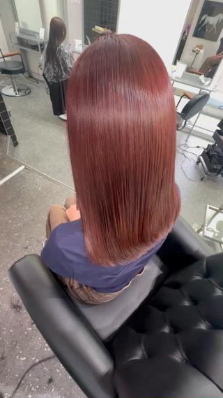 ロング カラー パーマ 髪質改善⭐️縮毛矯正 中野⭐️Rinaのヘアスタイル