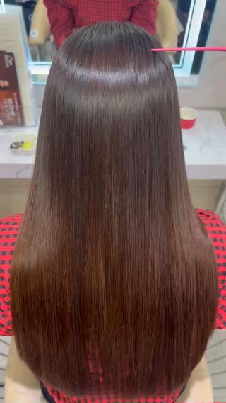 ロング パーマ 髪質改善⭐️縮毛矯正 中野⭐️Rinaのヘアスタイル