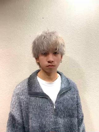 メンズ/メンズカラー/メンズブリーチ/ブリーチカラー/ブリーチ/ブリーチカラー/ホワイトミルクティー/ホワイトカラー/ミルクティーベージュ/茅ヶ崎駅前/茅ヶ崎ブリーチ/茅ヶ崎ブリーチ/茅ヶ崎メンズカラー/茅ヶ崎ブリーチカラー/茅ヶ崎ハイトーンカラー/agu 