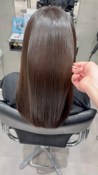 ロング カラー ドライ カット✂️髪質改善のヘアスタイル