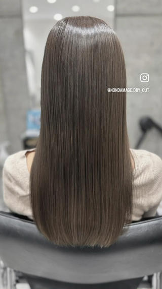 ロング カラー ドライ カット✂️髪質改善のヘアスタイル