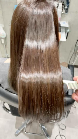 ロング カラー ドライ カット✂️髪質改善のヘアスタイル