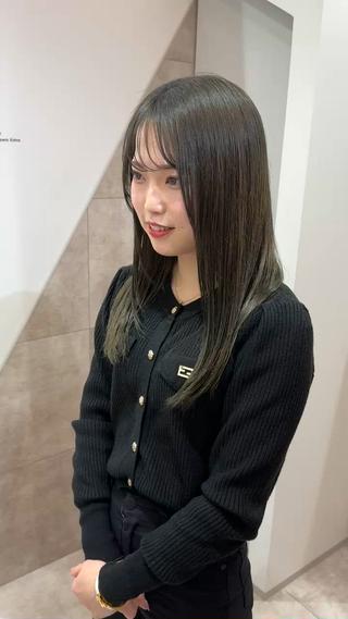 セミロング 三輪 恭平のヘアスタイル