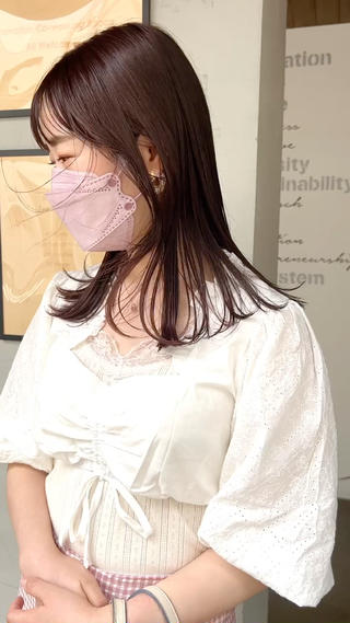 セミロング 三輪 恭平のヘアスタイル
