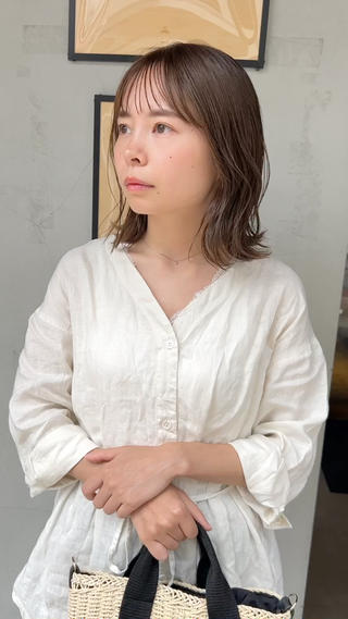 ミディアム 三輪 恭平のヘアスタイル