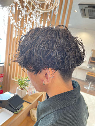 ショート パーマ メンズ 金森 斗夢のヘアスタイル
