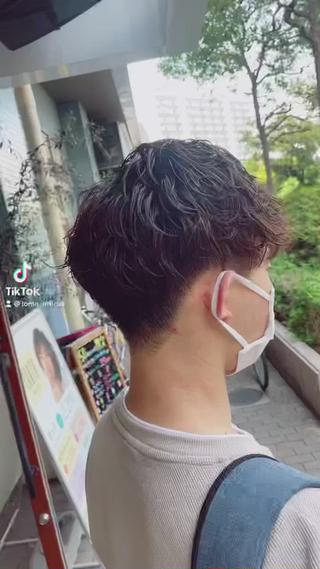 ショート パーマ メンズ 金森 斗夢のヘアスタイル