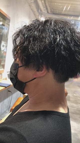 パーマ メンズ あお やまのヘアスタイル