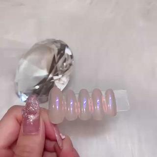 つやつやミラーパウダーネイル️ 