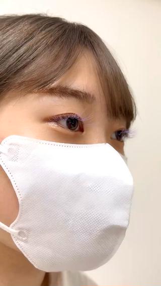 《マツエク》
推し活にカラーエクステいかがですか 