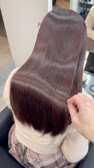 ミディアム カラー 🎀レイヤー×透明感 ×髪質改善🎀米田のヘアスタイル