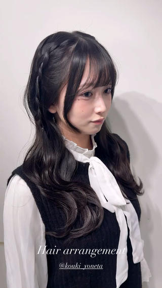 セミロング カラー 🎀レイヤー×透明感 ×髪質改善🎀米田のヘアスタイル