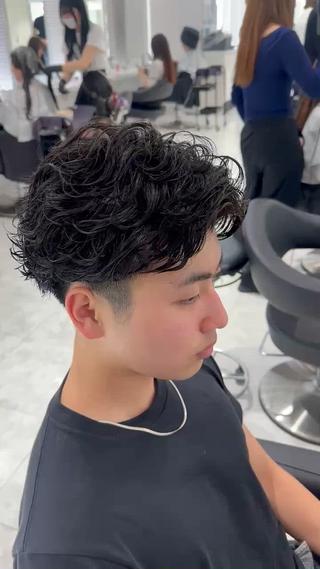 ショート パーマ メンズ 🐺韓国風メンズ特化 あさひ🐺のヘアスタイル