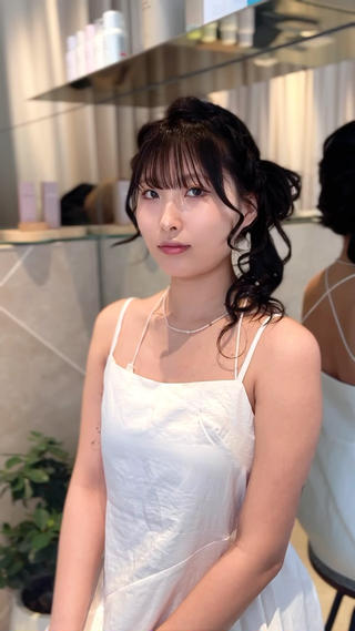 韓国っぽサイドおだんごアレンジ♪ 