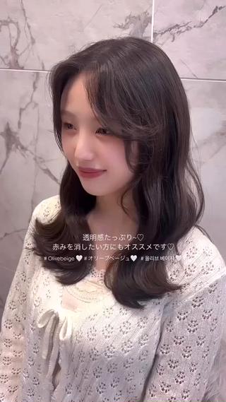 ロング カラー momochan🍑 やわらかいボブ♡のヘアスタイル
