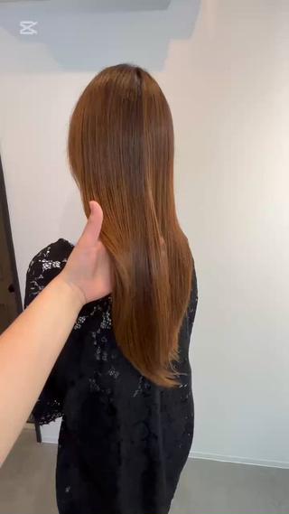 ロング 髪質改善 ヘッドスパのヘアスタイル