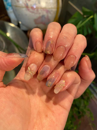 ネイル crystal ⭐︎ colorのネイルデザイン