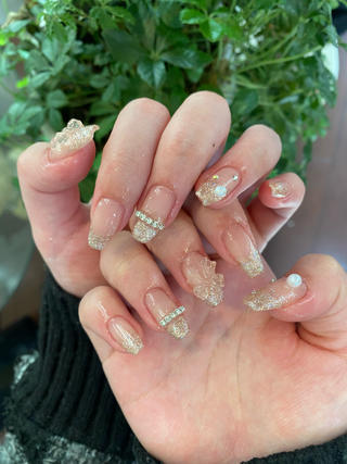ネイル crystal ⭐︎ colorのネイルデザイン