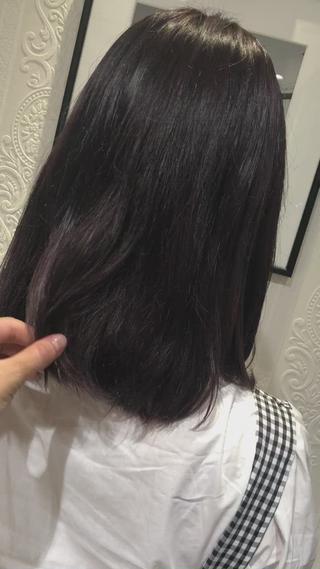 ミディアム カラー 🍀富久 永梨🧸のヘアスタイル