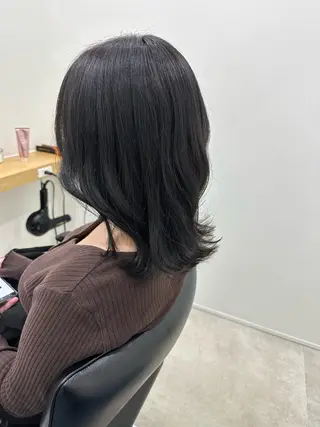 ミディアム カラー レイヤー/ナチュラル 💐nao.のヘアスタイル