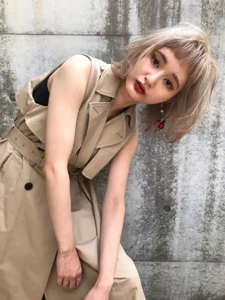 ショート カラー ショート/ボブ/ 心斎橋/宮脇美奈のヘアスタイル