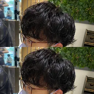 パーマ 神奈川大学最寄り白楽 三本松巧のヘアスタイル