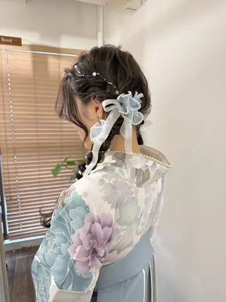 ロング ヘアアレンジ 立川 奈那子のヘアスタイル