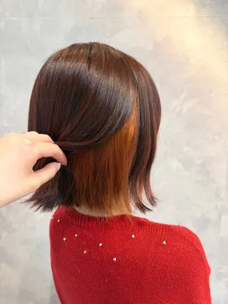 ミディアム カラー ヒヨシ ルナのヘアスタイル