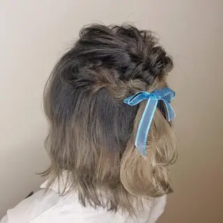 ミディアム カラー ヘアアレンジ LUXBE LUCE ひなののヘアスタイル