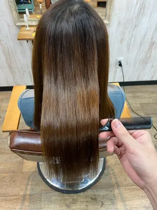 ミディアム 🫧‪縮毛矯正 かとうよしき🫧のヘアスタイル
