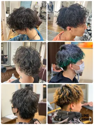 ショート パーマ メンズ メンズパーマ 髪質改善☆有馬のヘアスタイル