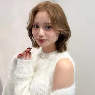 ミディアム 🇰🇷韓国ボブ/ 縮毛矯正🇰🇷愛誠のヘアスタイル