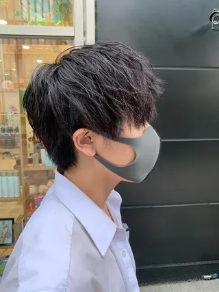 ミディアム メンズ ‪🌿パーマ大好評 メンズ特化🌿ワタルのヘアスタイル