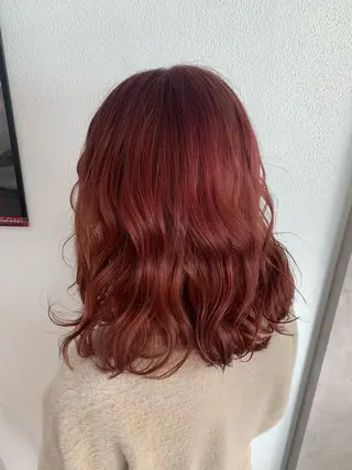 セミロング カラー パーマ ヘアアレンジ メンズ キッズ ネイル マツエク・マツパ FABLE HAIR ファブル難波・心斎橋のヘアスタイル