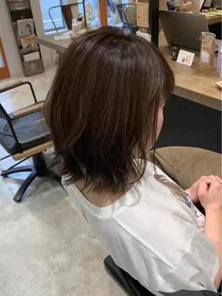 ショート カラー ヘアアレンジ 似合わせレイヤー/ 美髪縮毛矯正/ミナエのヘアスタイル