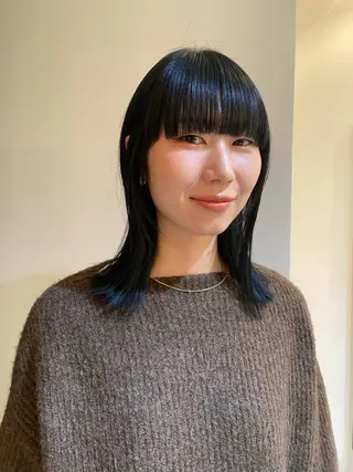 ミディアム Tomoka🐶🌟 似合わせカット✂︎のヘアスタイル