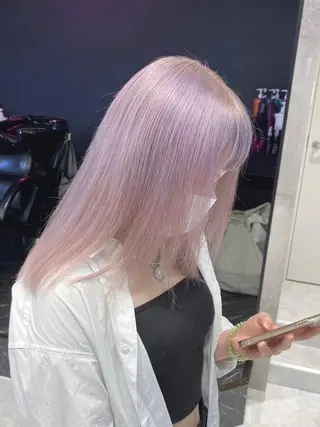 ロング カラー パーマ ヘアアレンジ メンズ キッズ ネイル マツエク・マツパ アイブロウ ハイトーンNo.1 👩🏼NaGiSaのヘアスタイル