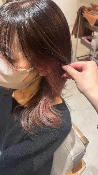 ミディアム カラー い な み ま なのヘアスタイル