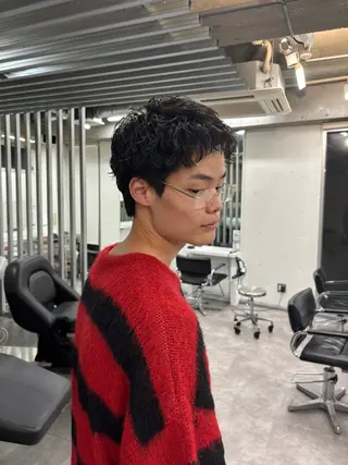 ショート パーマ メンズ fifth 庄子愛彩のヘアスタイル